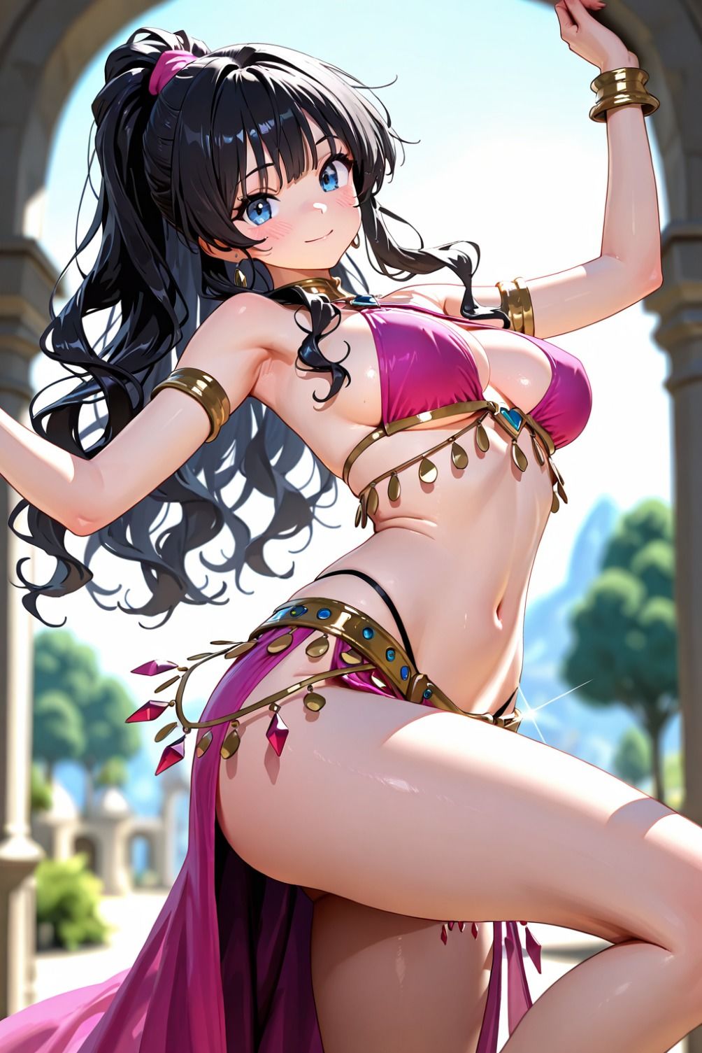 【エロ漫画】舞台裏の秘密の接待1