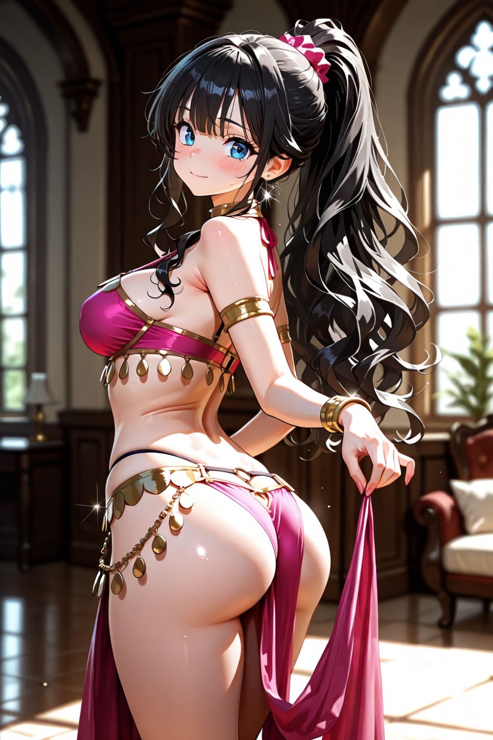 【エロ漫画】舞台裏の秘密の接待2