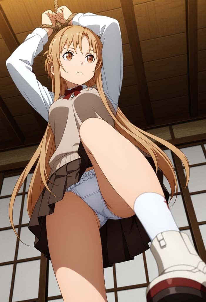 サンプル画像1:制服緊縛（ア○ナ）(妖怪護) [d_642375]