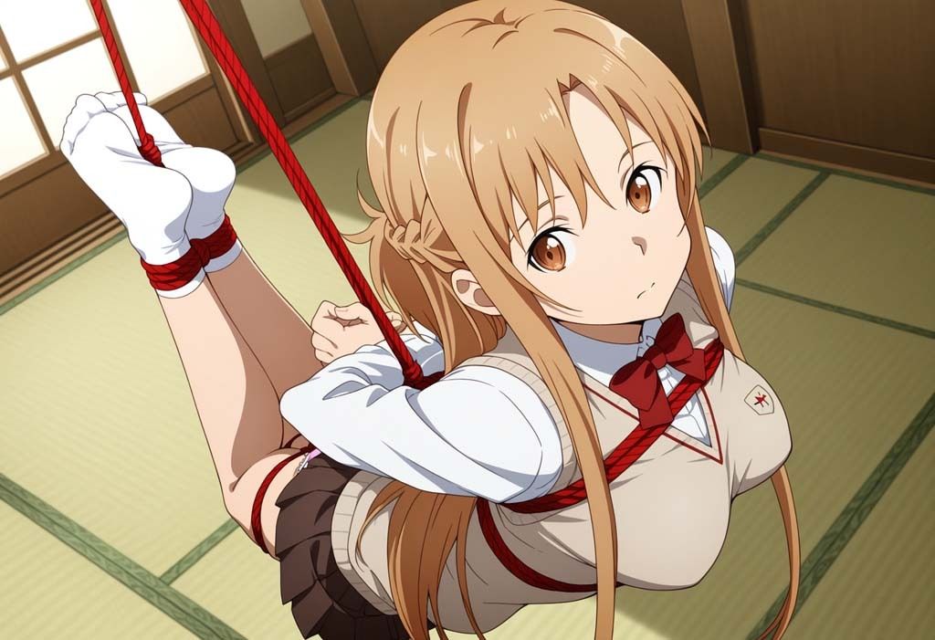 サンプル画像4:制服緊縛（ア○ナ）(妖怪護) [d_642375]