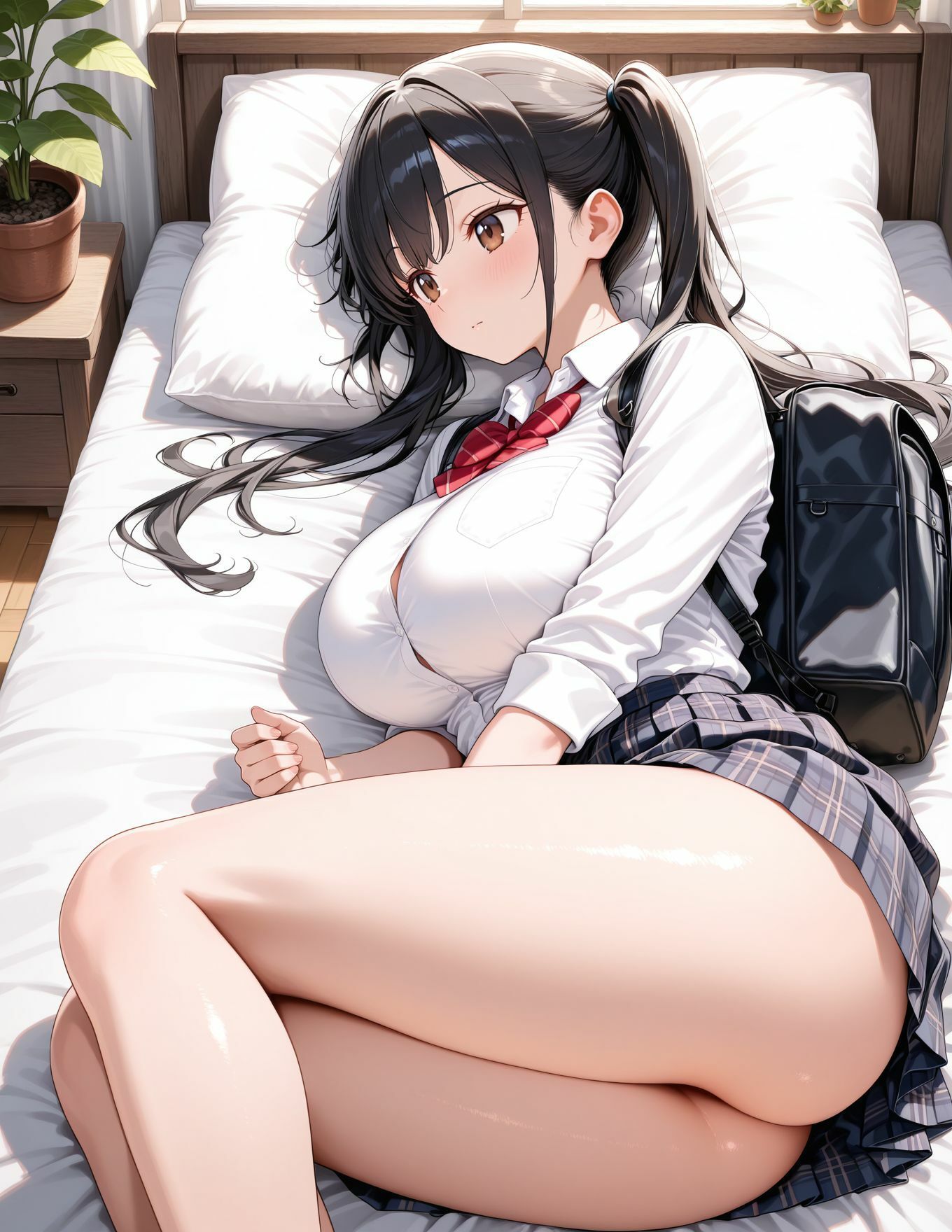 サンプル画像5:女子校のHカップ黒タイツ生徒  学園祭で知り合い中出ししまくり(しずく) [d_642560]