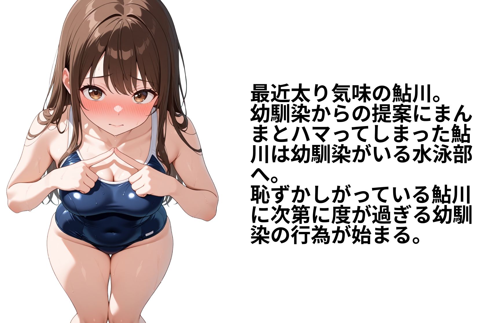 サンプル画像2:ぷにっと少女 幼馴染の水泳部で性交ダイエット(淫乱おかずくらぶ) [d_642696]