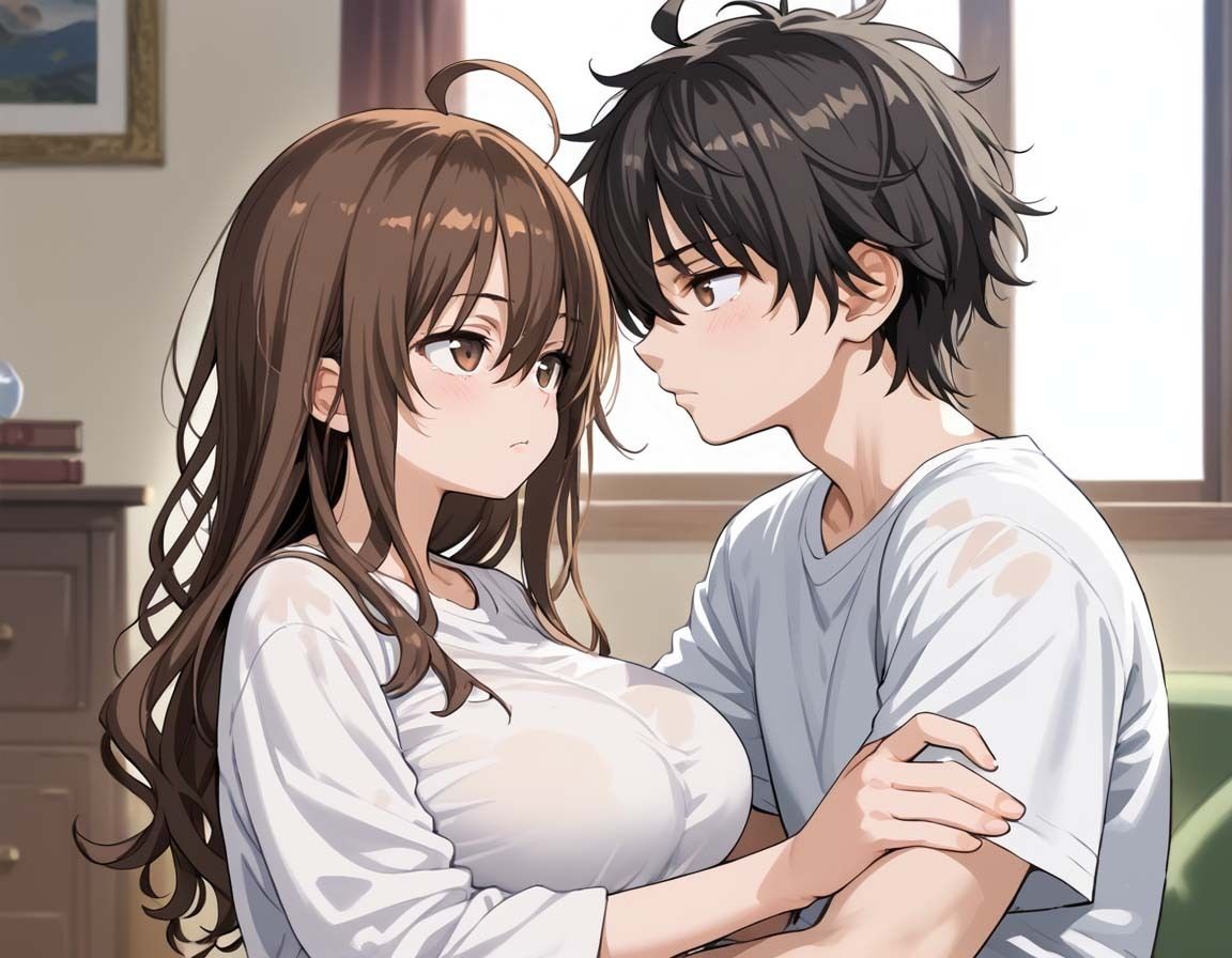 サンプル画像2:同級生の爆乳美女が誘ってきた(りんそう) [d_642745]