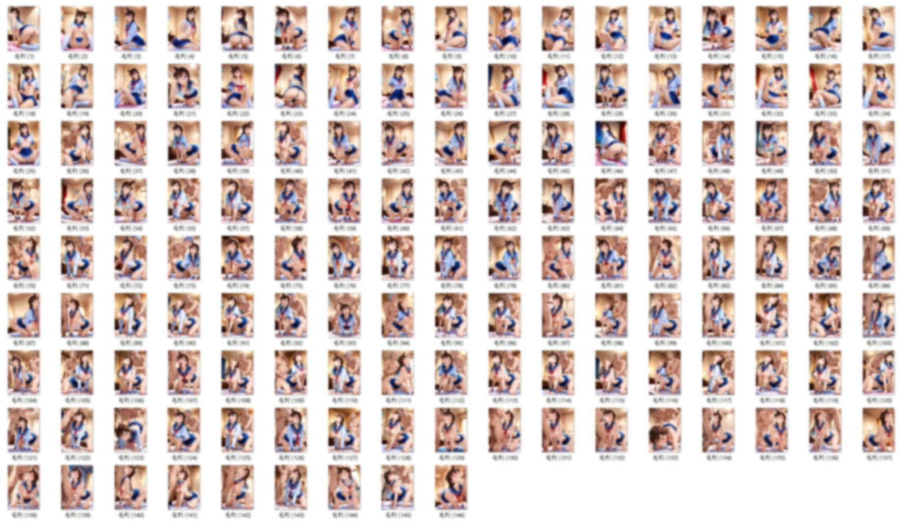 サンプル画像1:毛〇蘭  セクシーセーラー服(HIGMアート) [d_642890]