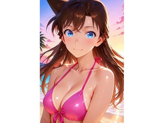 毛〇蘭  ピンク色のビキニでクンニされる