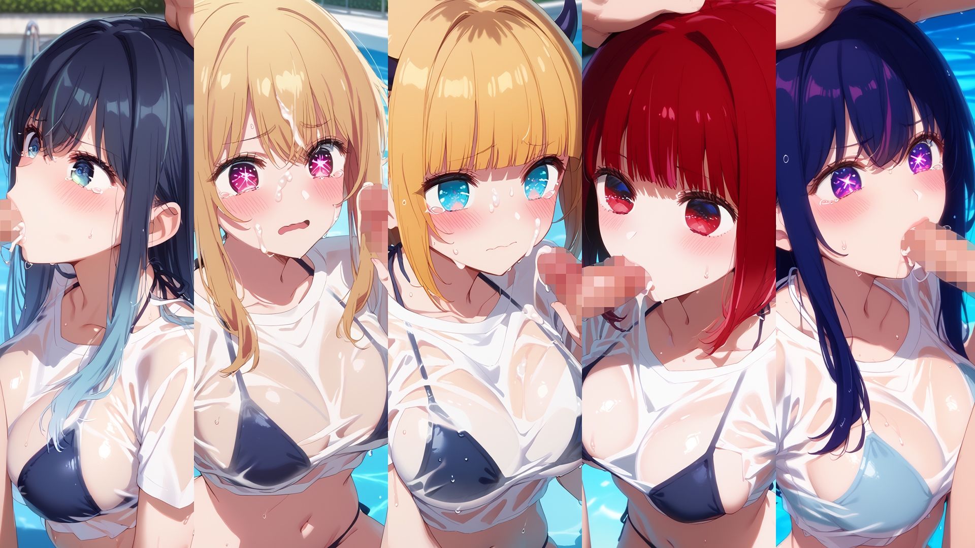 濡れT水着がエロすぎた 推〇の子ver 画像3
