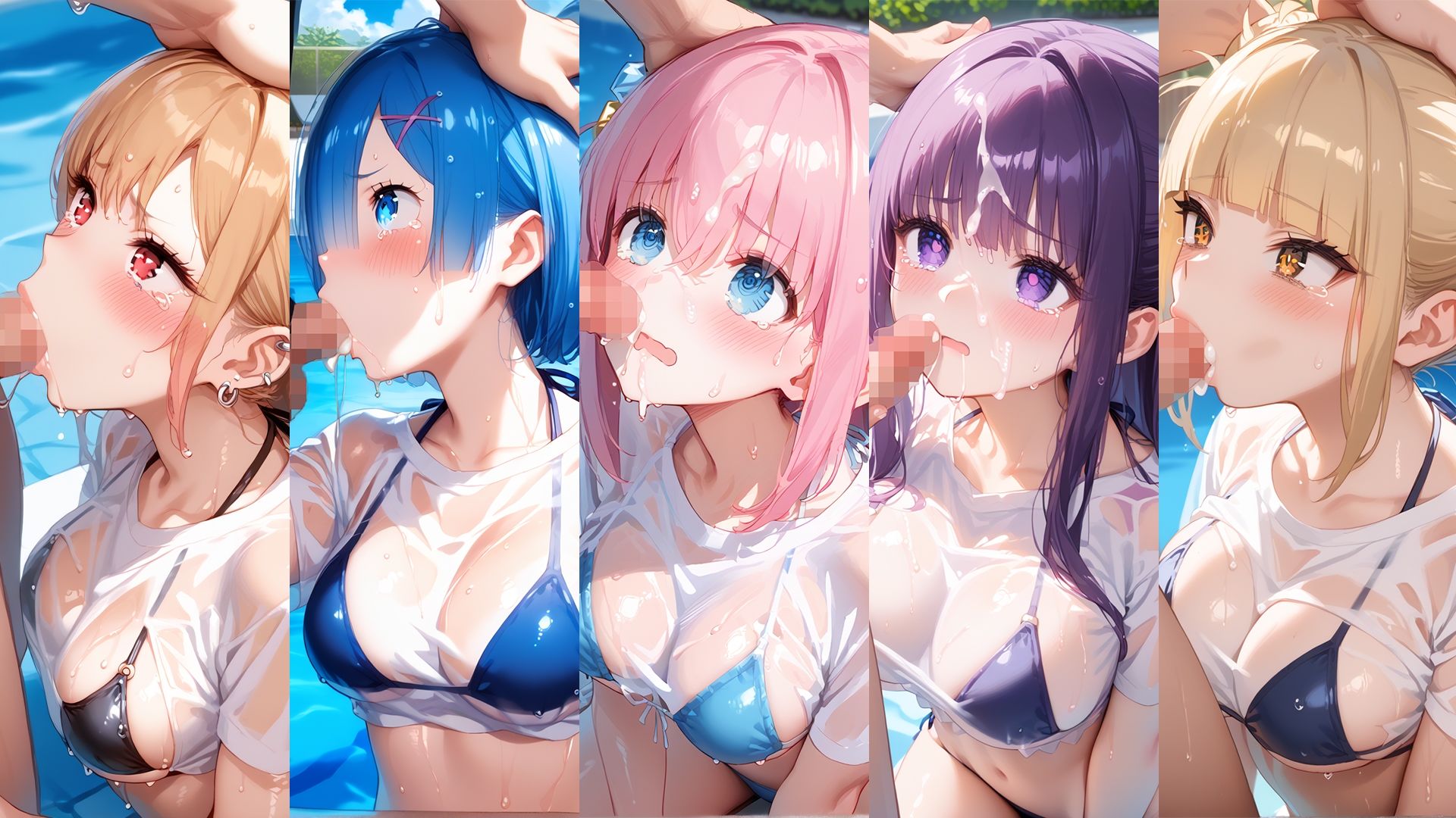 サンプル画像3:濡れT水着がエロすぎた  詰め合わせ 1」(kawa) [d_643072]