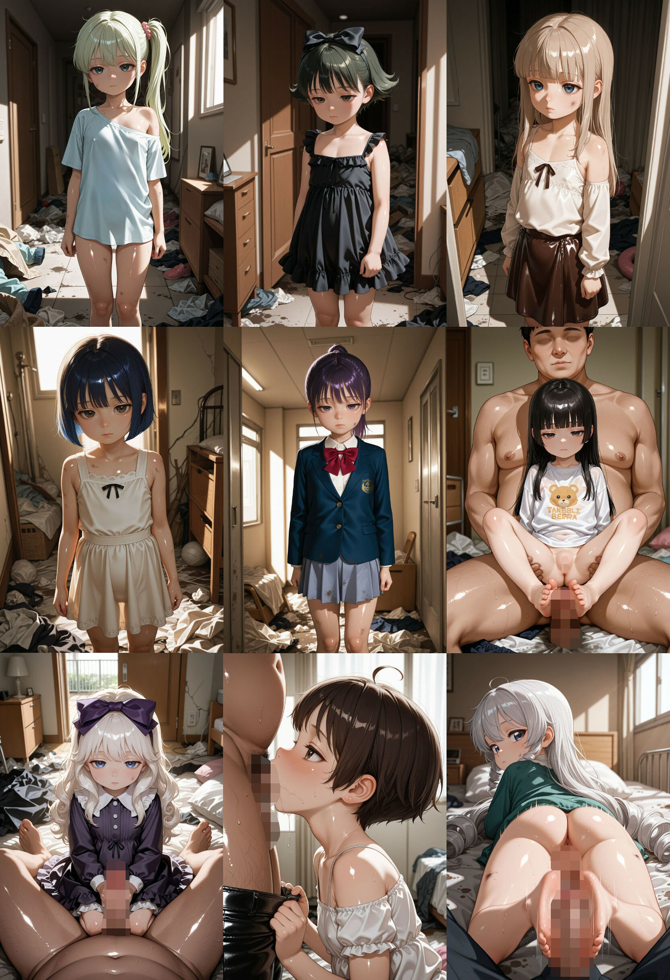 性人形 〜夏休み、売られた身体はどこまでも汚れ〜 Kagari-AIart エロ画像2