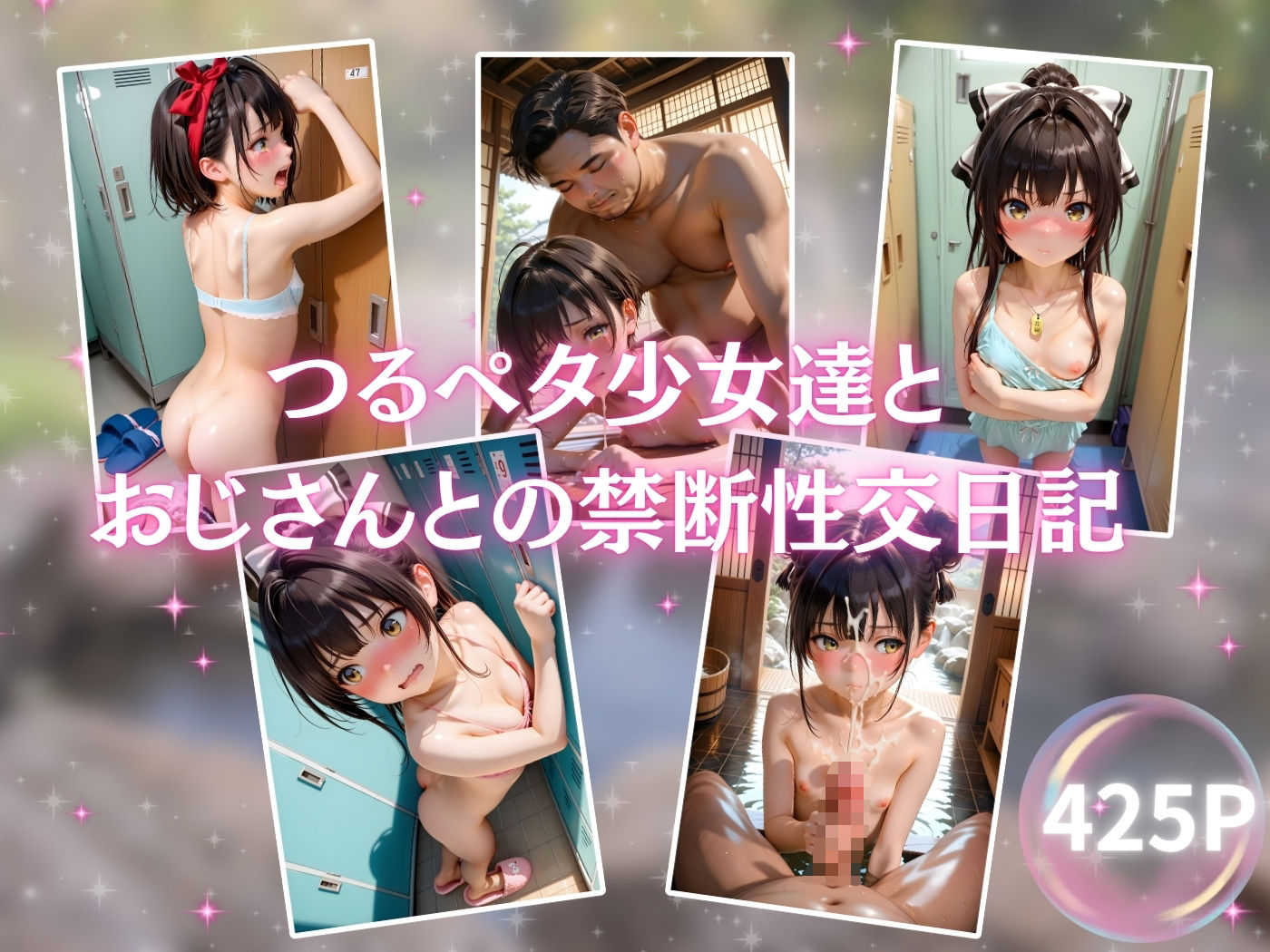 つるぺた少女の禁断日記 〜5日目おじさんと銭湯〜 サンプル画像 7