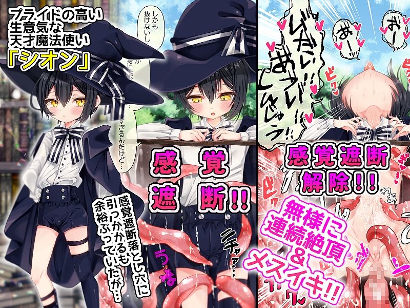 天才魔法使いのボクが感覚遮断落とし穴で快楽にハマって見下していたモブ男にメス堕ち宣言しちゃうなんて!?_2