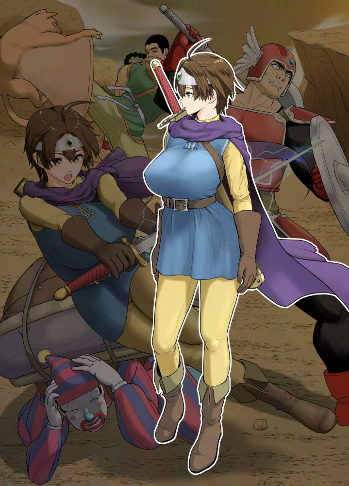 サンプル画像1:DQ女勇者Dailysex〜旅の仲間から毎日中出しされてます（泣）〜(まんドリル) [d_643219]