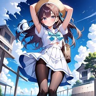 サンプル画像2:黒髪娘の日常 vol.3(ほっとこう) [d_643258]