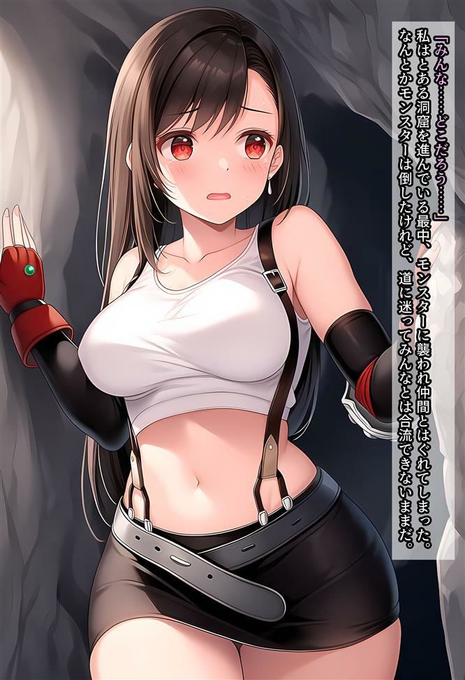ティファちゃんが触手にヤラれる話 画像1
