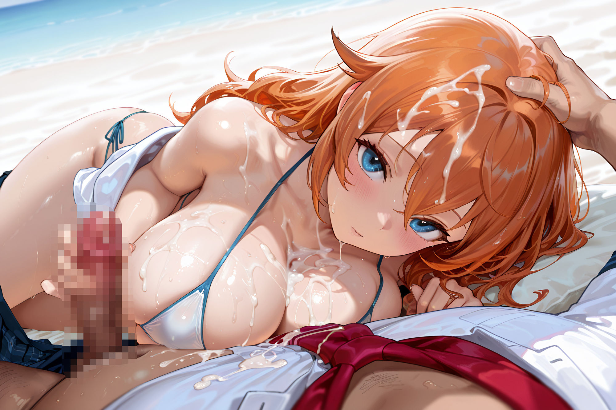 サンプル画像1:誰にでも股を開く女子校生〜夏の思い出にビーチでヤリまくり〜(えちえちデリバリー) [d_643303]