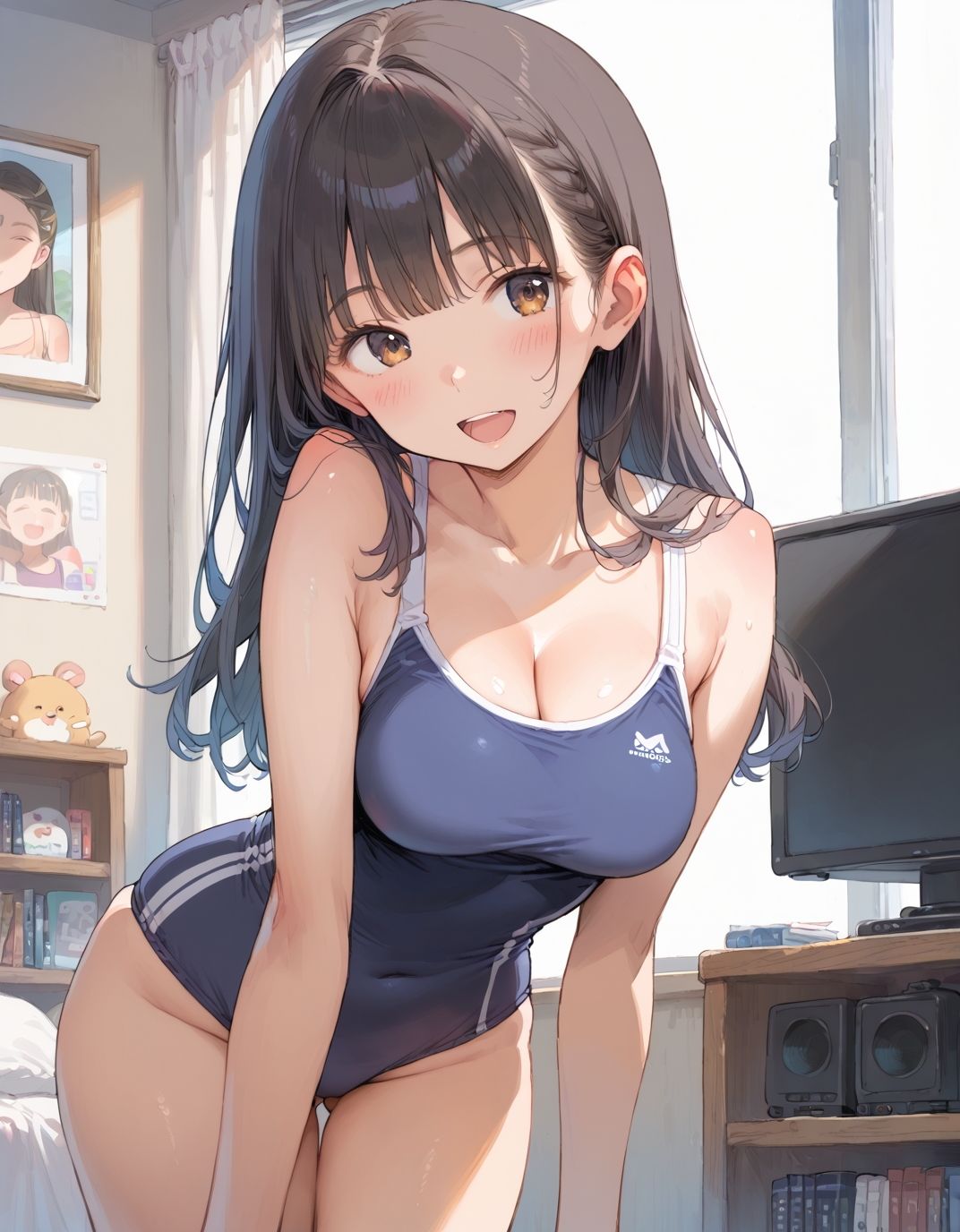 サンプル画像2:グラビア志望の妹 練習がエロくて生ハメ中(ひつじ雲) [d_643408]