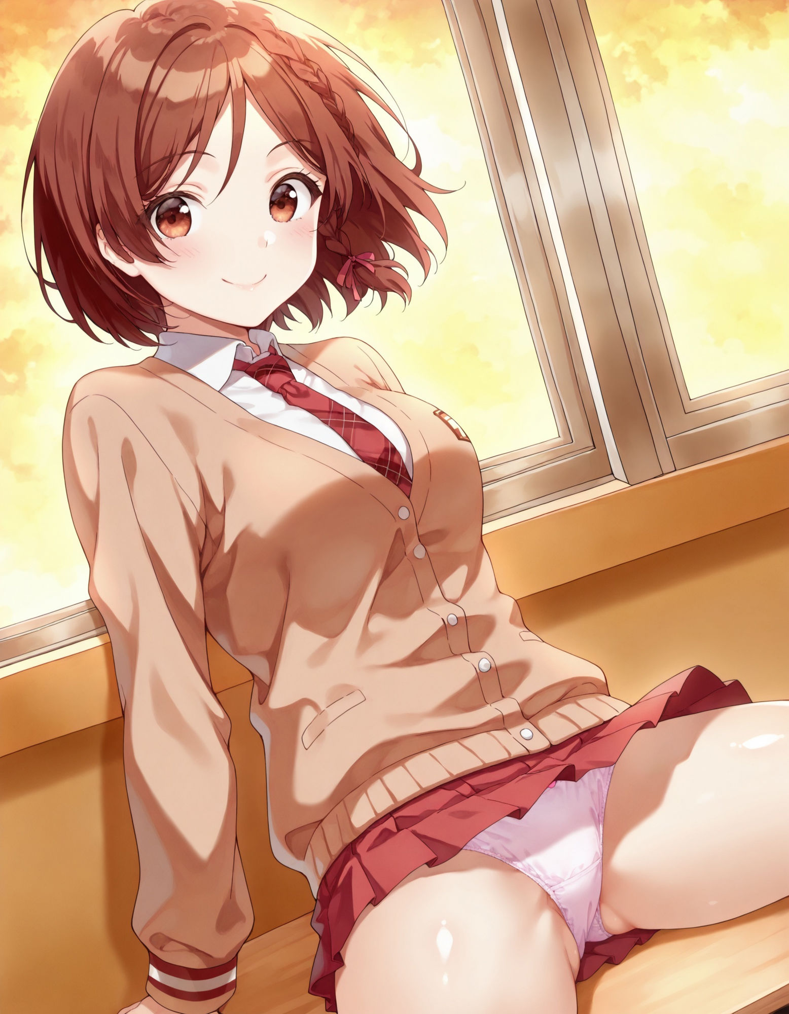 桜〇朱音のパンチラ〜制服編 画像4