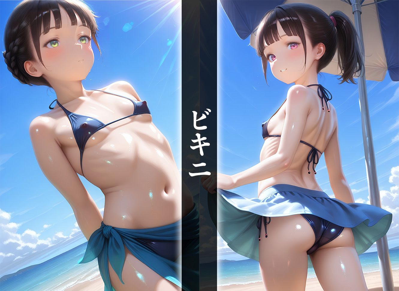 ぷにまん少女  ビーチで中出しSEX  4K画質488枚3