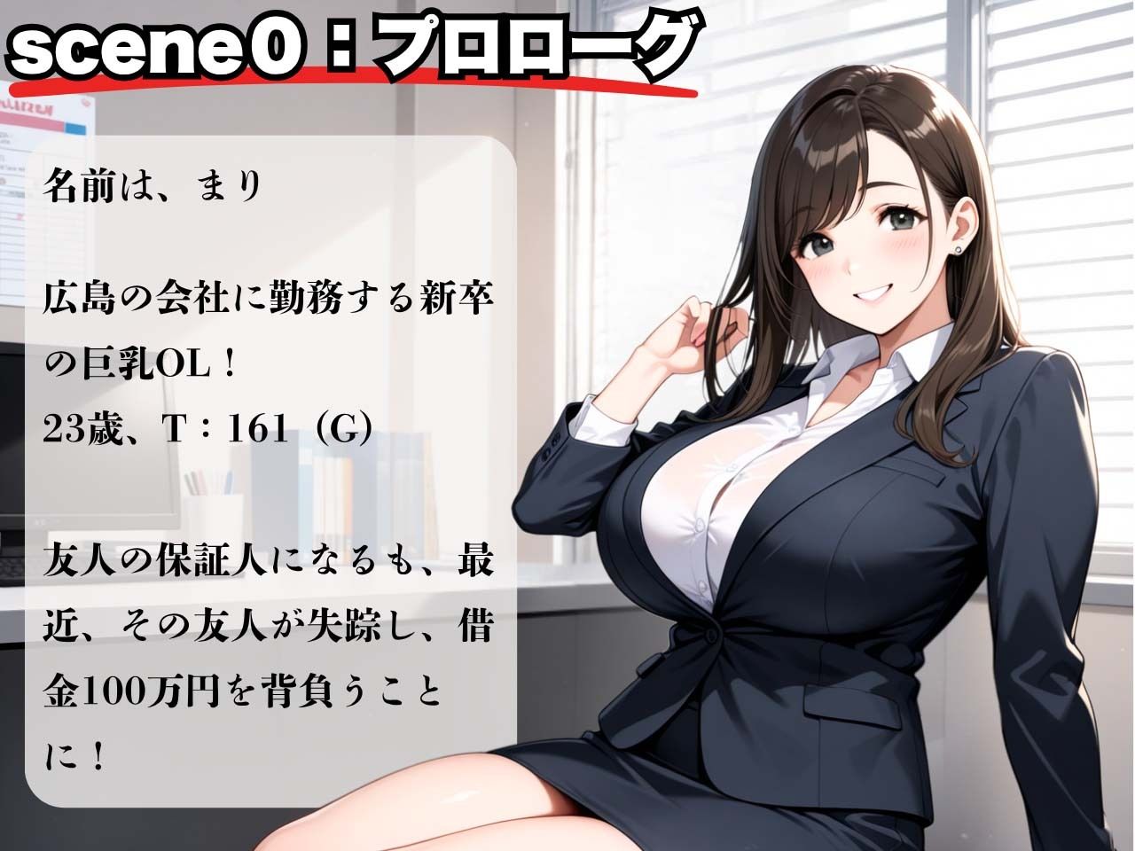 サンプル画像2:借金返済できずソープ堕ち！23歳Gカップ巨乳女子(制服物語) [d_643662]
