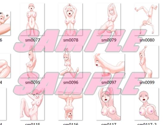 同人制作お助け素材「女体ポーズ集  （SM，触手緊縛用ポーズVOL，2）」 画像4