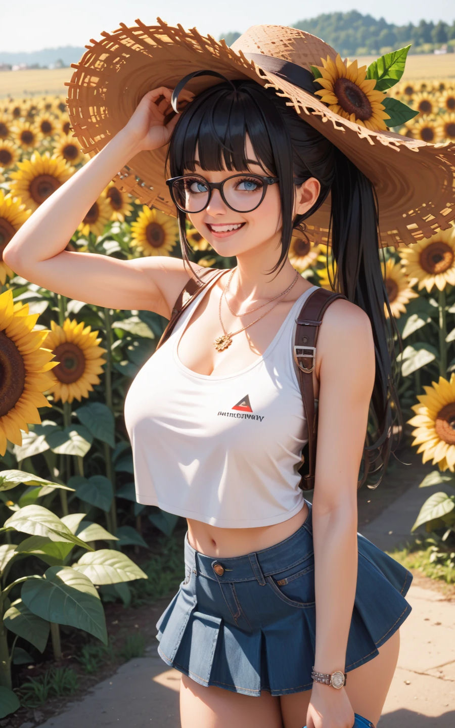 サンプル画像4:ヒマワリとユリ-ふたりの夏、あふれるまなざし-(Cherry Boy) [d_643739]