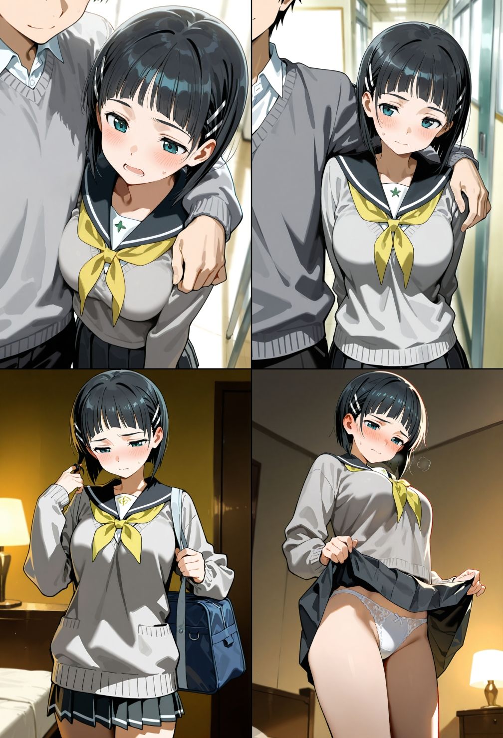 サンプル画像5:ヒロインえっち 桐ケ谷〇葉・結城明〇奈・紺野〇季(chack) [d_643749]