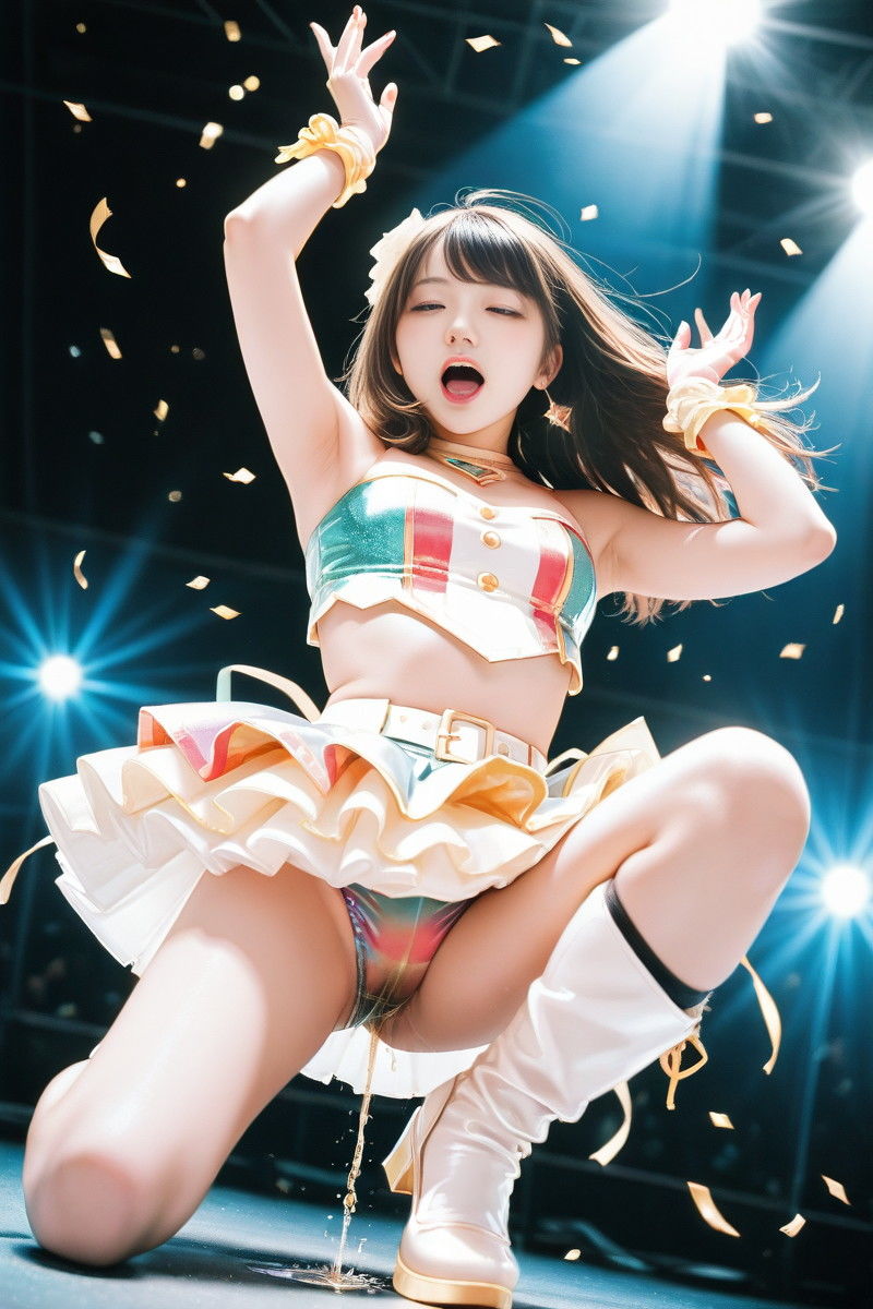 サンプル画像1:我慢できなかったアイドル 静止画版(P-AI planning) [d_643758]