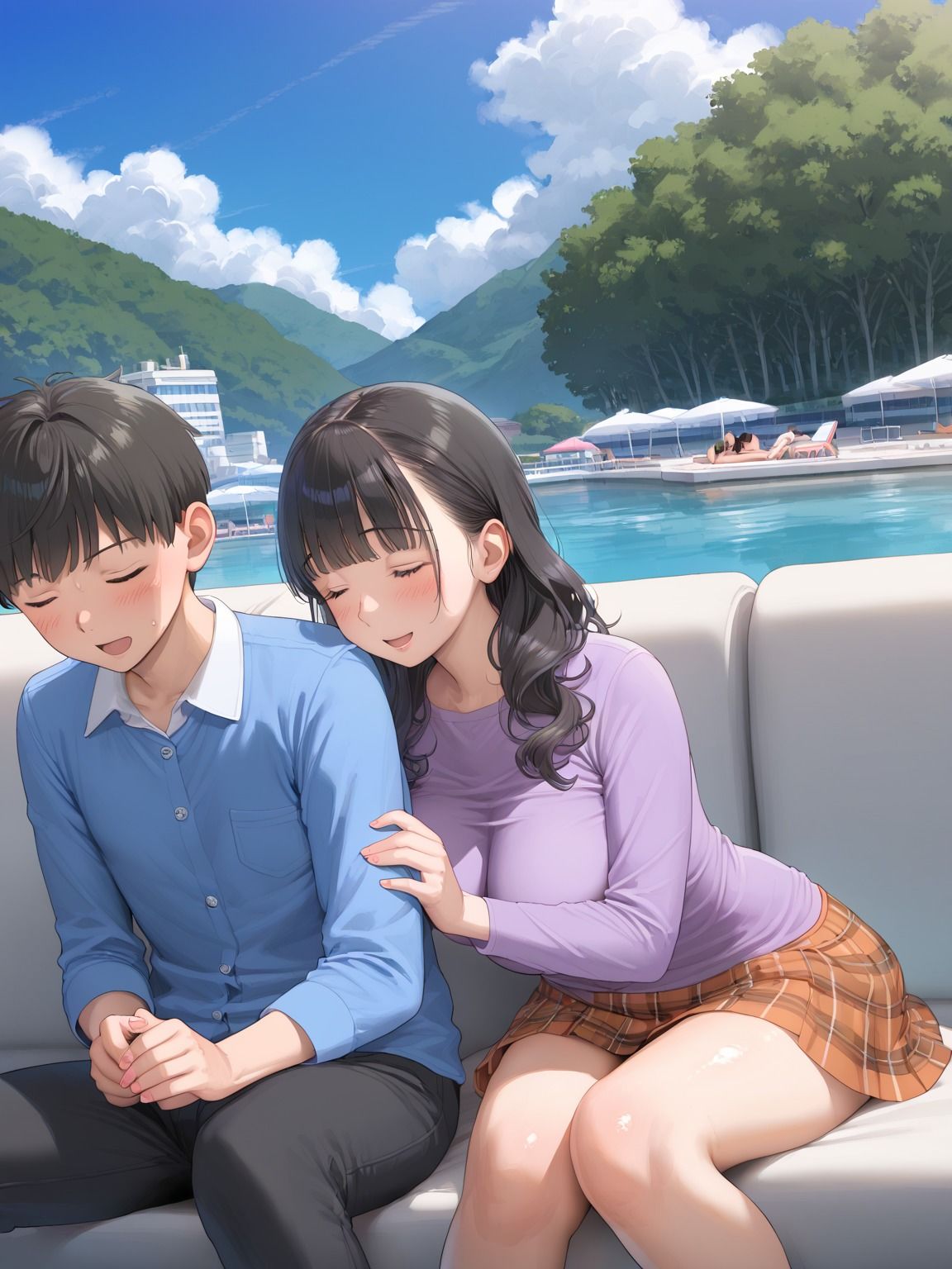 サンプル画像2:ごちゃまぜハーレム性活日記(みずいろマリン) [d_643822]