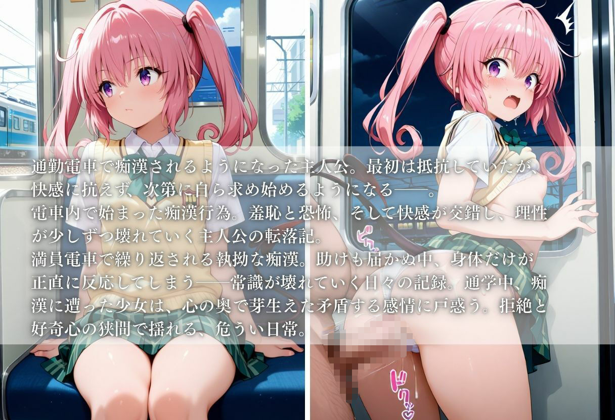 サンプル画像1:【電車痴●】痴●列車〜ナナ・アスタ・デビルーク〜(ks) [d_643970]