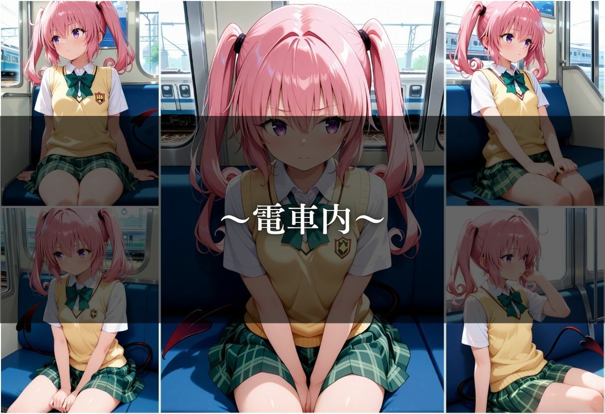 サンプル画像3:【電車痴●】痴●列車〜ナナ・アスタ・デビルーク〜(ks) [d_643970]