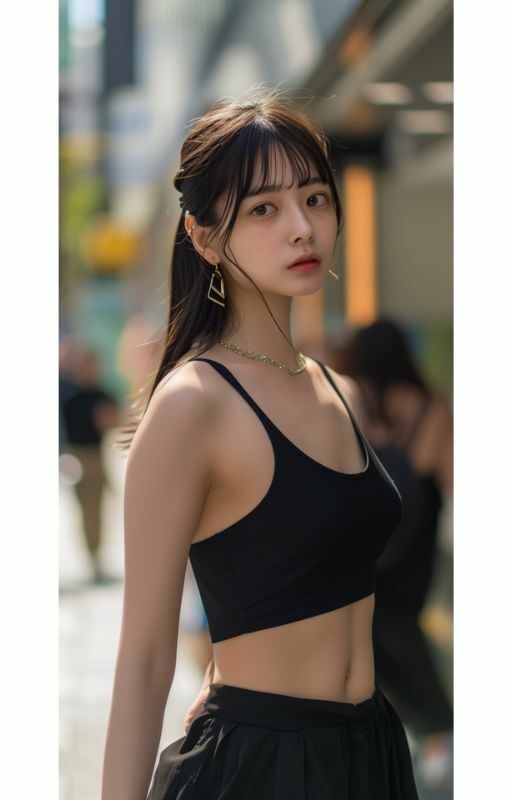 おへそ美人〜街中へそ写真集 画像1