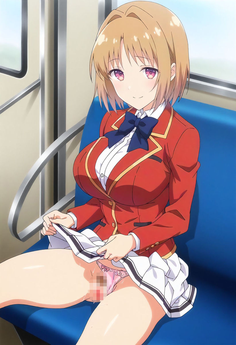櫛〇桔梗コスプレの女の子と無人電車の中でエッチ 画像3
