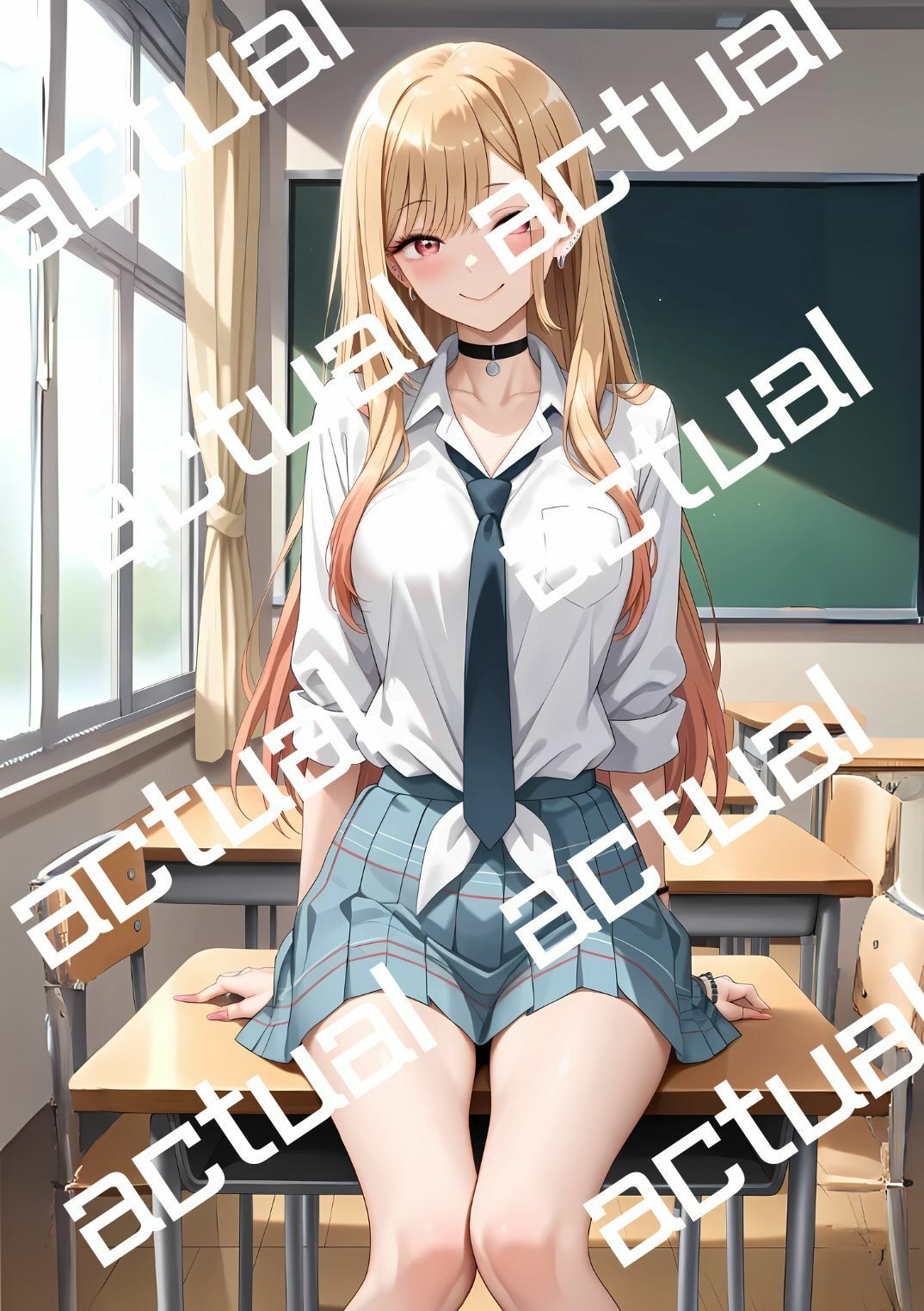 喜多川海夢と帰宅後に制服H 画像2