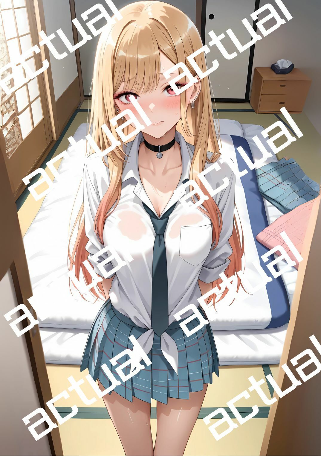 喜多川海夢と帰宅後に制服H 画像3