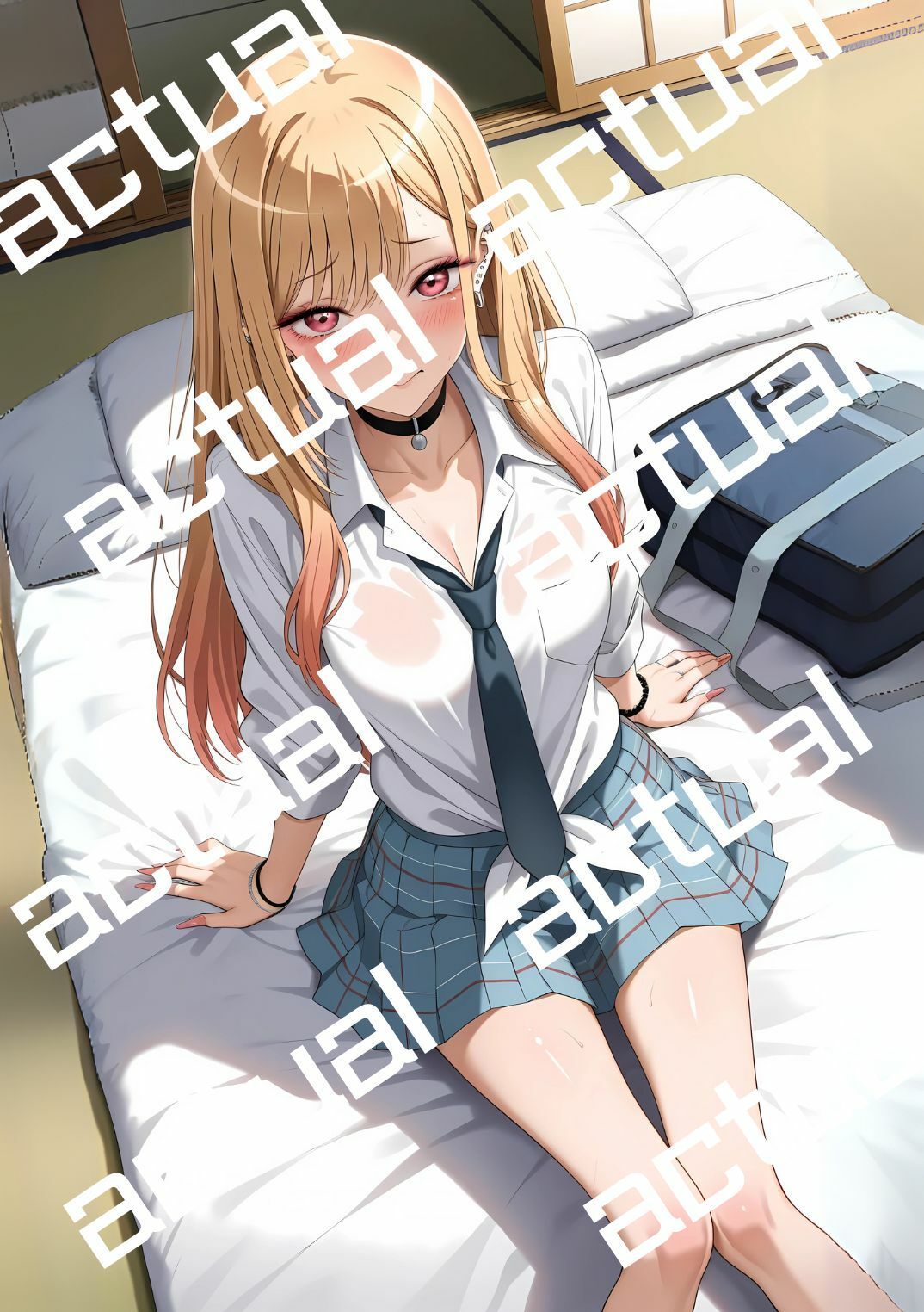 サンプル画像4:喜多川海夢と帰宅後に制服H(日本AI秘画) [d_644206]