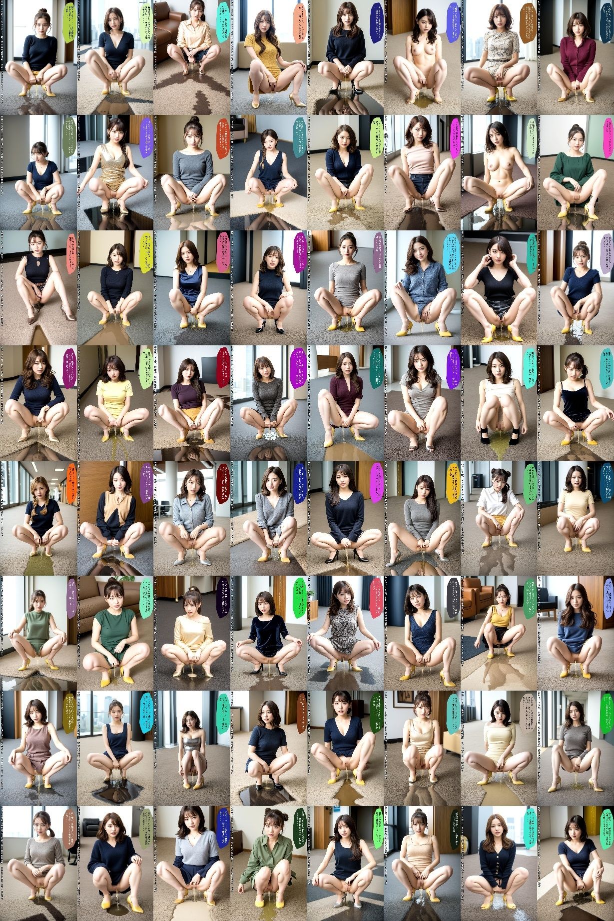 オフィス放尿OL 画像9