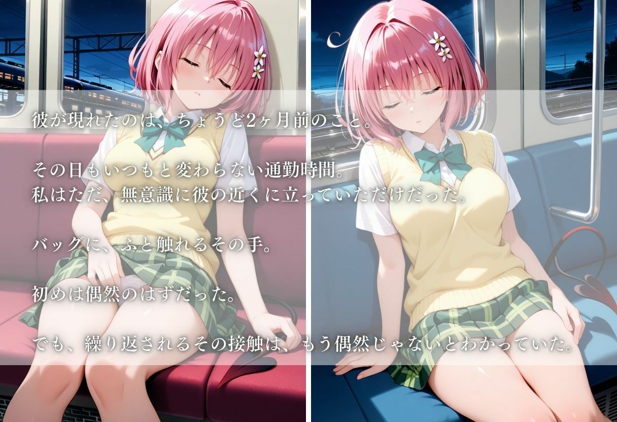 サンプル画像2:電車痴●され、妊娠した件〜モモ・ベリア・デビルーク編〜(REBASE26) [d_644414]