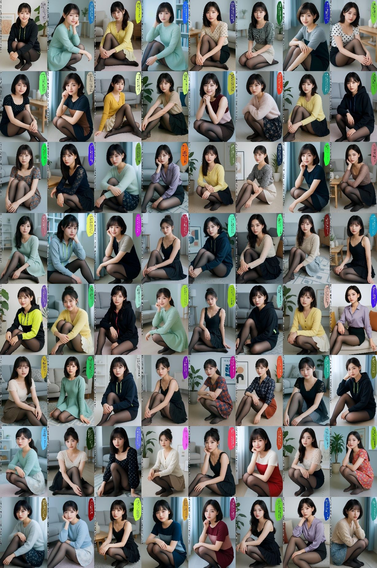 部屋に来た会社の後輩OLの私服黒スト vol.1 画像9