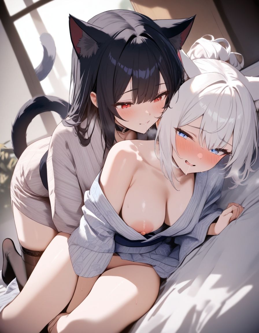 宵猫庵絵巻 〜白猫×黒猫編〜 画像8