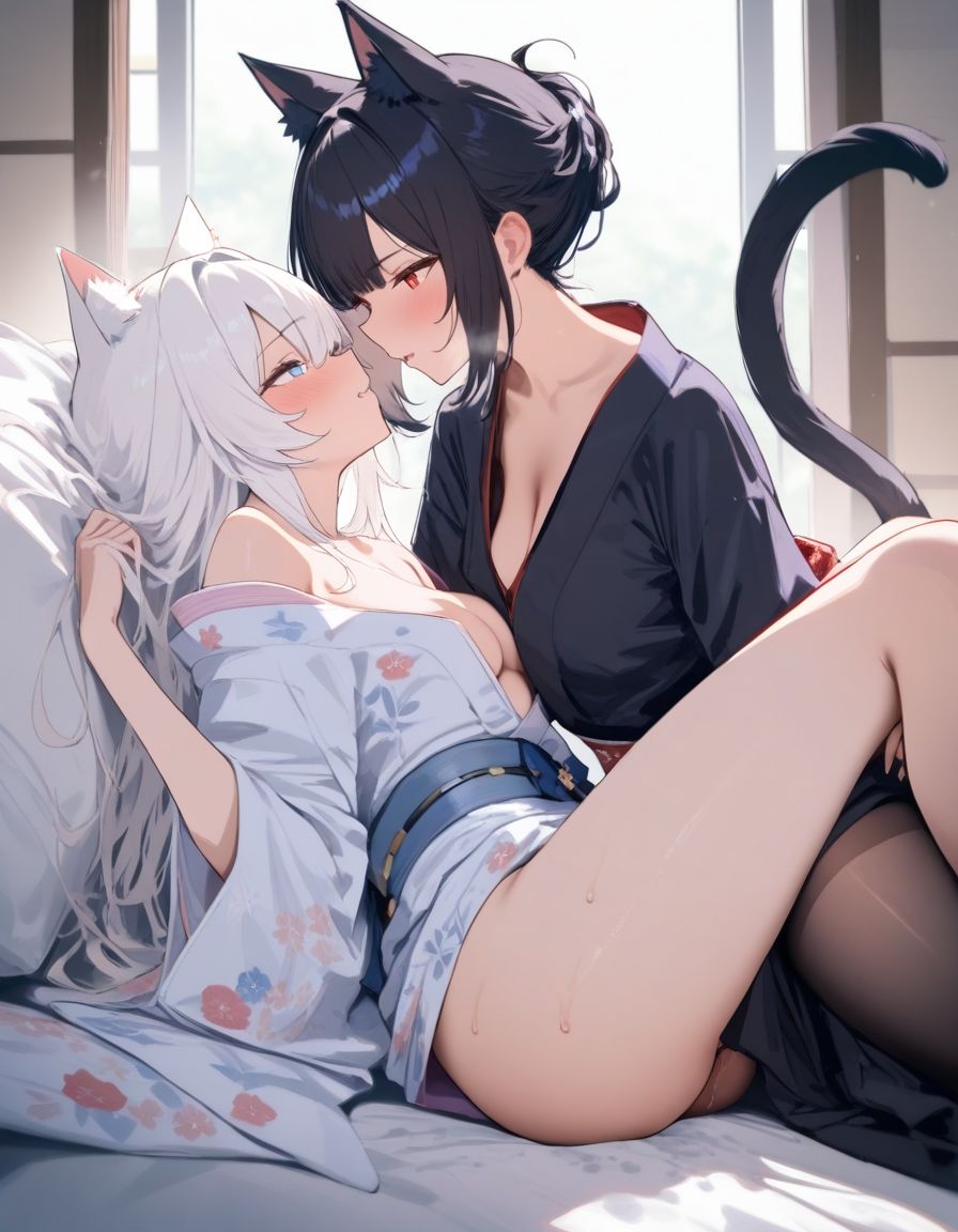 宵猫庵絵巻 〜白猫×黒猫編〜 画像9