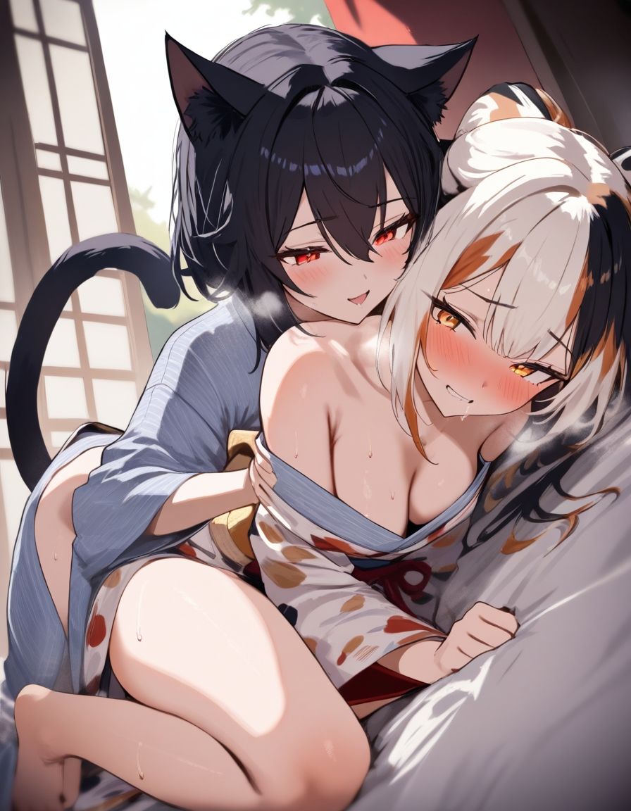 宵猫庵絵巻 〜黒猫×三毛猫編〜 画像8