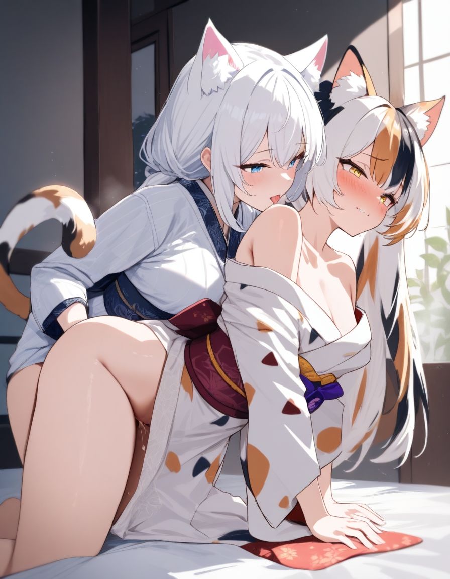 宵猫庵絵巻 〜白猫×三毛猫編〜 画像7