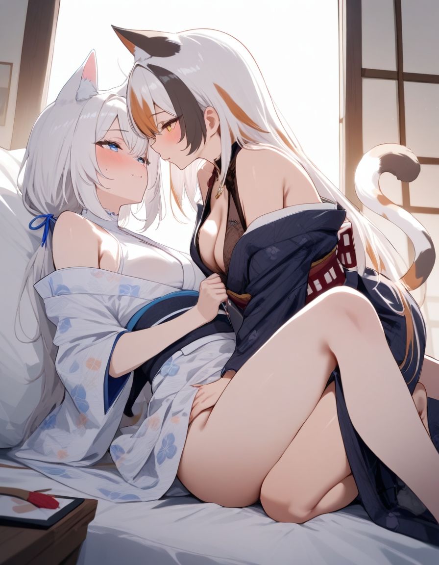 宵猫庵絵巻 〜白猫×三毛猫編〜 画像9