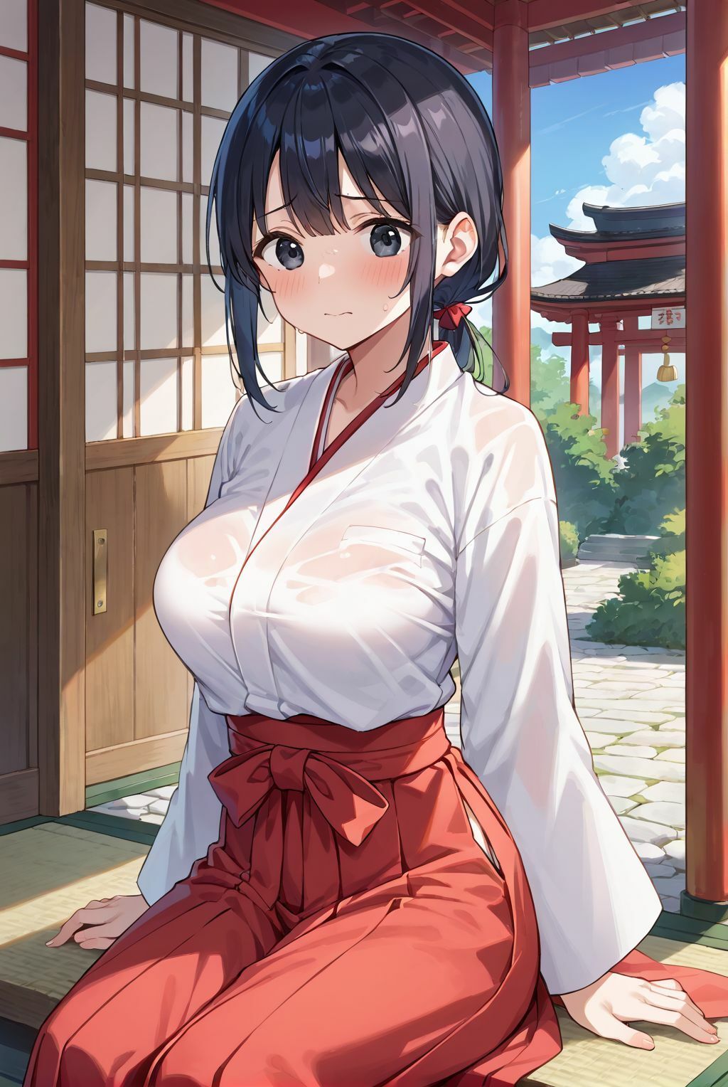 清らかな巫女は、俺にだけ腰を振る 画像1