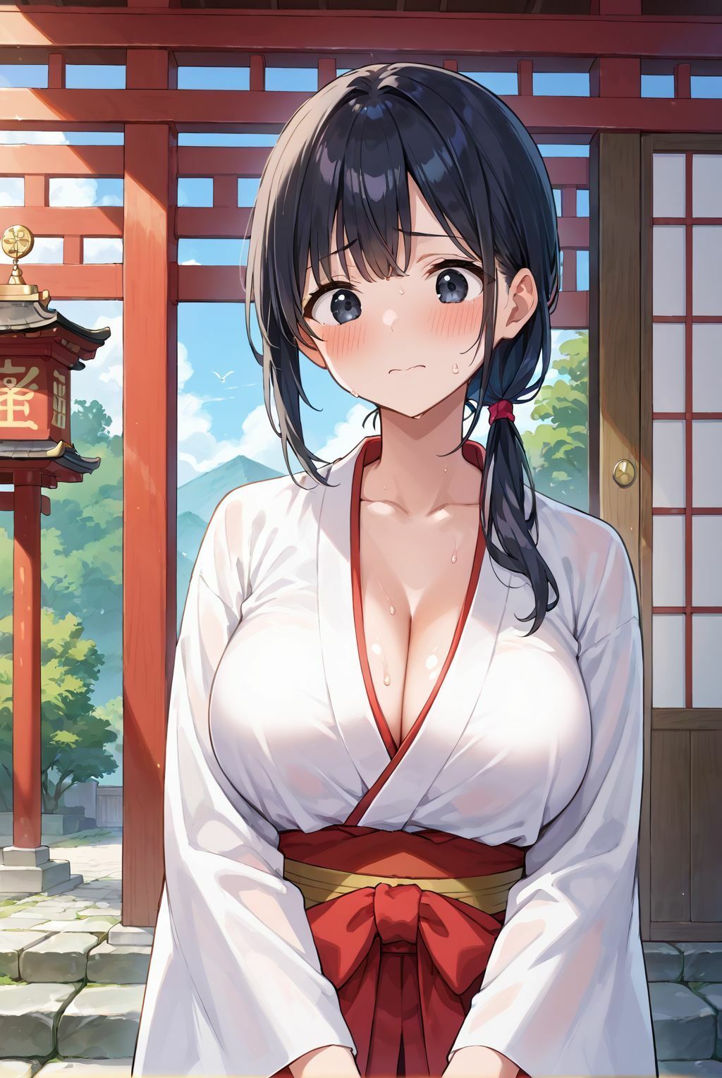 サンプル画像2:清らかな巫女は、俺にだけ腰を振る(堕落の聖域) [d_644527]