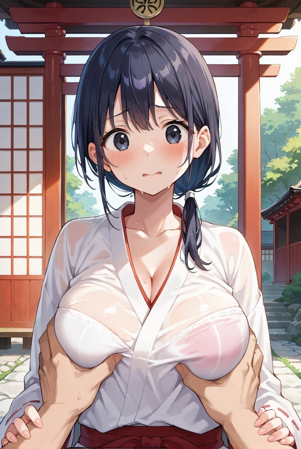 サンプル画像3:清らかな巫女は、俺にだけ腰を振る(堕落の聖域) [d_644527]