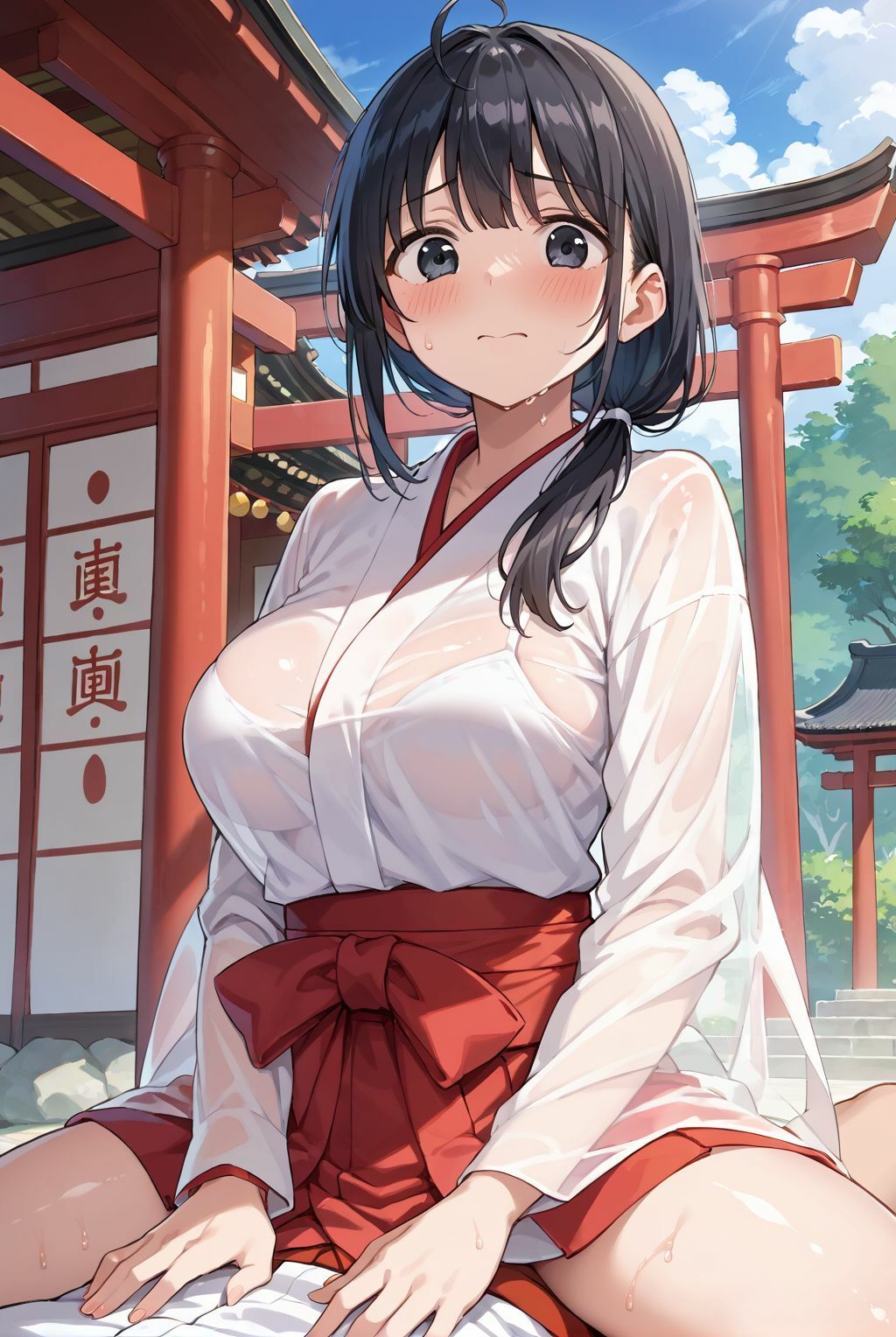 サンプル画像4:清らかな巫女は、俺にだけ腰を振る(堕落の聖域) [d_644527]