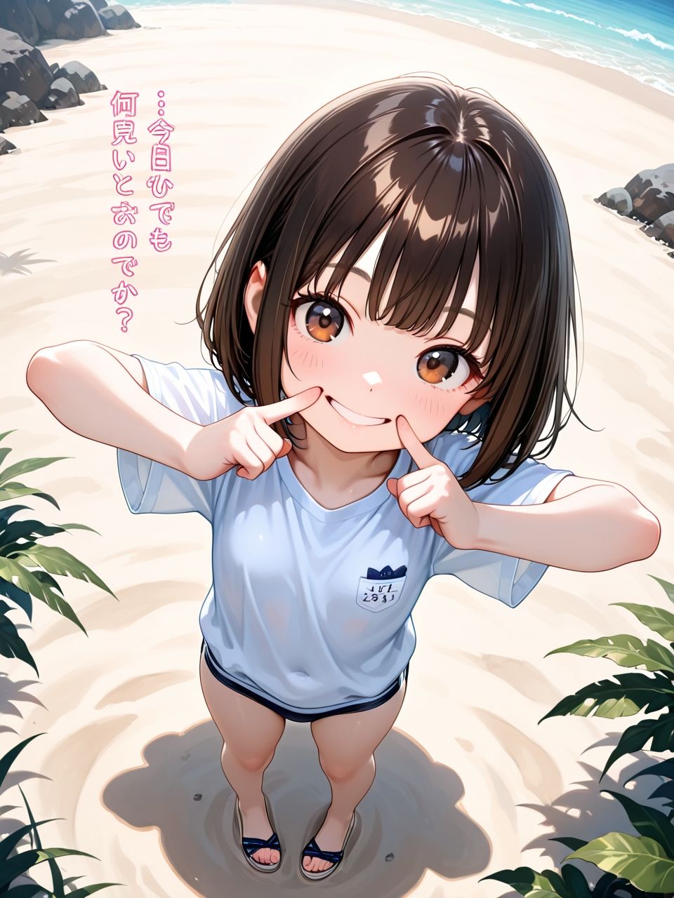 サンプル画像2:大好きなパパと無人島  性活(ロリのりな女子校生ちっぱいランド) [d_644549]