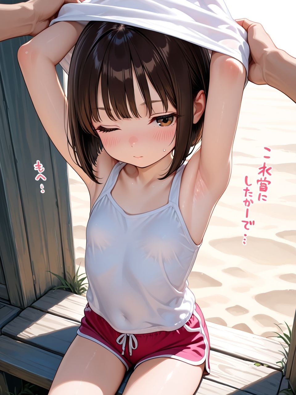 サンプル画像5:大好きなパパと無人島  性活(ロリのりな女子校生ちっぱいランド) [d_644549]