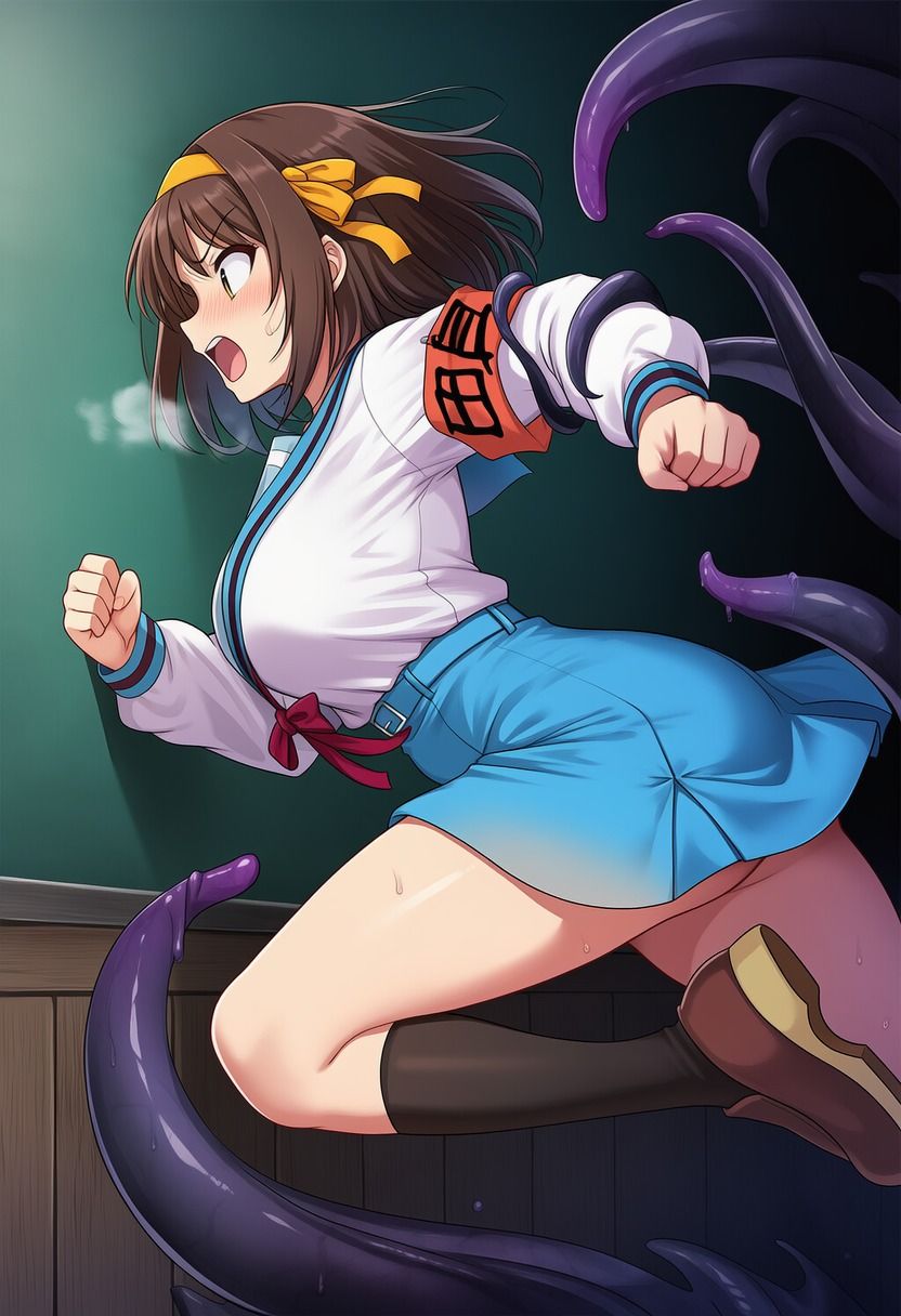 サンプル画像4:ハルヒ vs ぬるぬる触手(Nakki_触手・ヒロピン) [d_644694]