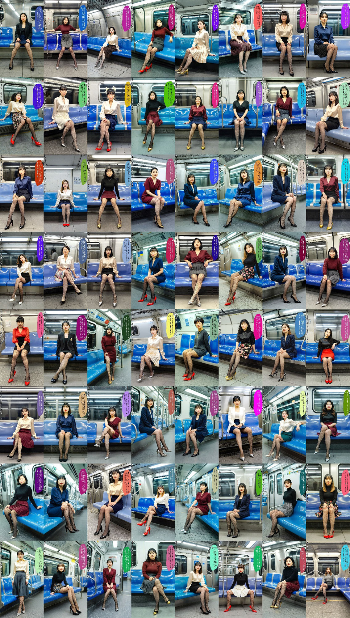 40代50代熟女の網タイツとパンプス〜電車内のフェチ地獄〜 vol.4 画像9